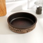 Жаровня «Ангоб», 650 мл. 4×15×15 см, красная глина - Фото 2