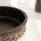 Жаровня «Ангоб», 650 мл. 4×15×15 см, красная глина - Фото 4