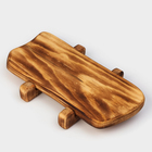 Доска разделочная деревянная для подачи на ножках в обжиге Wild Kitchen, 31×14,5×7 см, цельный массив кедра 9825504 - фото 16521064