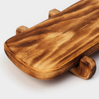 Доска разделочная деревянная для подачи на ножках в обжиге Wild Kitchen, 31×14,5×7 см, цельный массив кедра 9825504 - фото 16521065