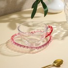 Чайная пара стеклянная «Розе», 2 предмета: кружка 250 мл, блюдце d=14 см - Фото 1