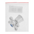 Ручка на смеситель "Крест 67" 80067, для кран-букс со штоком под квадрат, пластик, хром (комплект 2 шт) - фото 22421282