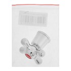 Ручка на смеситель "Крест 67" 80067, для кран-букс со штоком под квадрат, пластик, хром (комплект 2 шт) - фото 22421283