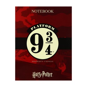 Тетредь на 4-х кольцах А5, 120 листов клетка "Гарри Поттер", твердая обложка, глянцевая ламинация, блок 60г/м2
