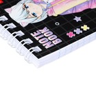 Блокнот А7, 60 листов в клетку, на гребне "Неко Тян аниме", обложка мелованный картон, блок 65 г/м², МИКС - Фото 3