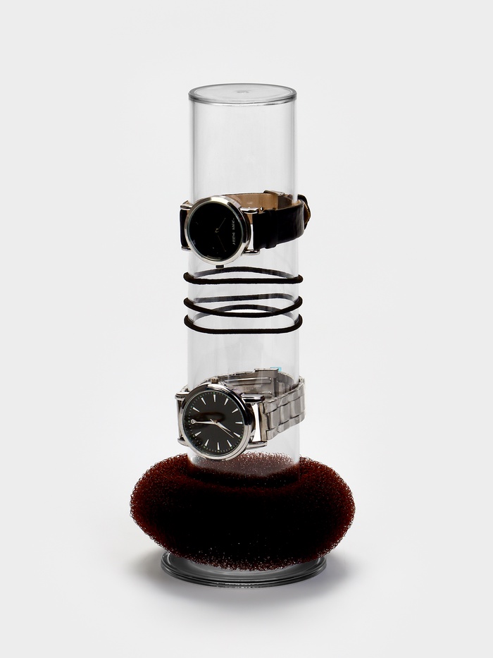 Подставка для резинок и бижутерии «Тубус», 8×8×24 см, прозрачная - Фото 1