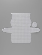 Канва-основа для вышивания сумки, пластиковая, 23×29 см, 1.5×1.5 мм, белая - Фото 2