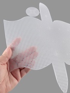 Канва-основа для вышивания сумки, пластиковая, 23×29 см, 1.5×1.5 мм, белая - Фото 4