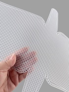 Канва-основа для вышивания сумки, пластиковая, 33.5×35.5 см, 2×2 мм, цвет белый - Фото 4