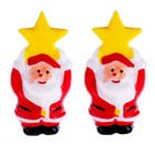 Миниатюра кукольная «Дед Мороз со звездой», набор 2 шт., размер 1 шт. — 3,7 × 2,3 см - фото 7155534