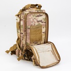 Рюкзак тактический туристический Storm tactic, 26 л, с карманами, расцветка мультикам, бежевый - Фото 6