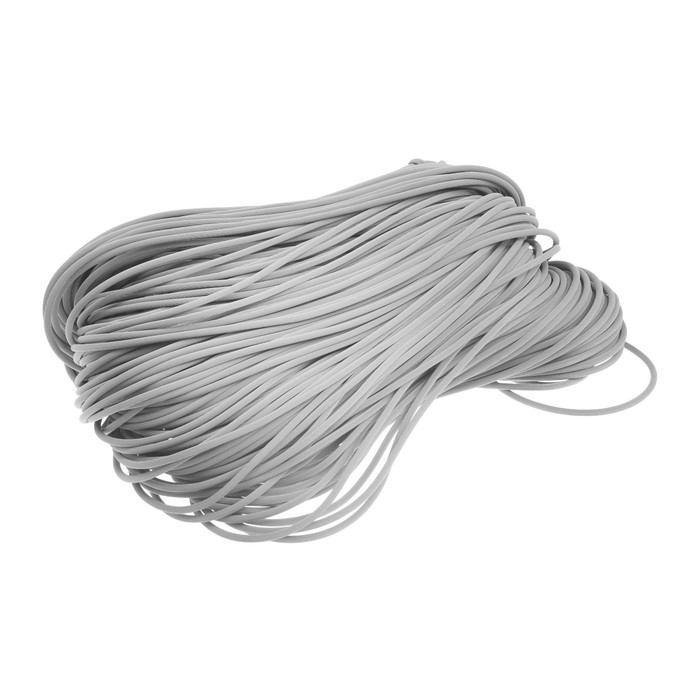 Резиновый шнур, серый, 200 м - Фото 1