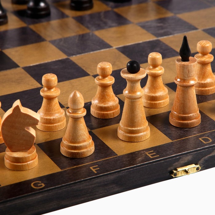 Настольная игра 3 в 1 "Классика": нарды, шахматы, шашки, доска 40 х 40 см