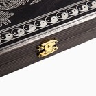 Нарды деревянные большие, настольная игра «Драконы», 40 х 40 см, серебро - фото 22507331