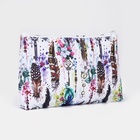 Косметичка на молнии, белая, разноцветная - Фото 2