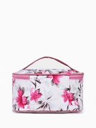 Косметичка на молнии, с ручкой, цвет белый/розовый - Фото 2