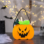 Корзинка декоративная «Тыква на Хэллоуин», 6 × 15,5 × 19 см - Фото 1