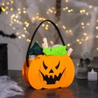 Корзинка декоративная «Тыква на Хэллоуин», 6 × 15,5 × 19 см - Фото 2