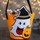 Корзинка декоративная « Призрак и тыква», 12.5×12.5×25 см - Фото 2