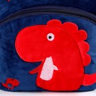 Рюкзак «Динозаврики» с двойной молнией, цвет синий - фото 4089106