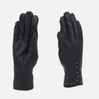 Перчатки женские, безразмерные, с утеплителем, цвет чёрный - фото 10718137