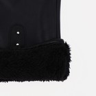 Перчатки женские, безразмерные, с утеплителем, цвет чёрный - Фото 3