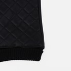 Перчатки женские, безразмерные, без утеплителя, чёрные, дизайн ромбики - Фото 2