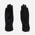 Перчатки женские, безразмерные, без утеплителя, цвет чёрный - фото 10750774