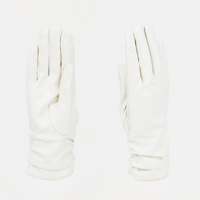 Перчатки женские, безразмерные, с утеплителем, цвет белый