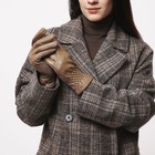 Перчатки женские, безразмерные, без утеплителя, цвет бежевый - фото 22603684