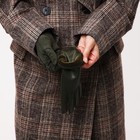 Перчатки женские, безразмерные, без утеплителя, цвет хаки 9702219