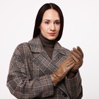 Перчатки женские, безразмерные, без утеплителя, цвет бежевый - Фото 4