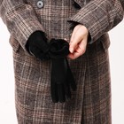 Перчатки женские, безразмерные, без утеплителя, цвет чёрный - Фото 5