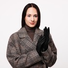 Перчатки женские, безразмерные, без утеплителя, цвет чёрный - Фото 4