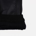 Перчатки мужские, безразмерные, без утеплителя, цвет чёрный - Фото 3