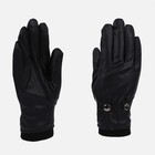 Перчатки мужские, безразмерные, без утеплителя, цвет чёрный - фото 319759173