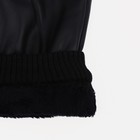 Перчатки мужские, безразмерные, без утеплителя, цвет чёрный - Фото 3