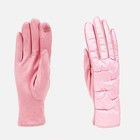 Перчатки женские, безразмерные, с утеплителем, цвет розовый - фото 319759182