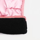 Перчатки женские, безразмерные, с утеплителем, цвет розовый - Фото 3