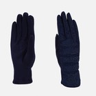 Перчатки женские, безразмерные, с утеплителем, цвет синий - Фото 1