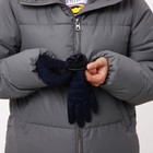 Перчатки женские, безразмерные, с утеплителем, цвет синий - Фото 5