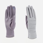 Перчатки женские, безразмерные, с утеплителем, цвет фиолетовый/серебряный - фото 319759200