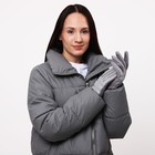 Перчатки женские, безразмерные, с утеплителем, цвет фиолетовый/серебряный - Фото 4