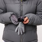 Перчатки женские, безразмерные, с утеплителем, цвет фиолетовый/серебряный - Фото 5