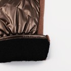 Перчатки женские, безразмерные, с утеплителем, цвет коричневый - Фото 3
