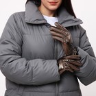 Перчатки женские, безразмерные, с утеплителем, цвет коричневый - Фото 4