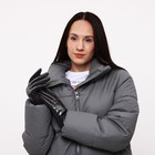 Перчатки женские, безразмерные, с утеплителем, цвет чёрный - фото 805901086