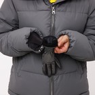 Перчатки женские, безразмерные, с утеплителем, цвет чёрный - фото 805901087