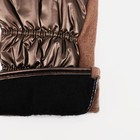 Перчатки женские, безразмерные, с утеплителем, цвет коричневый - Фото 3