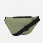 Поясная сумка на молнии, наружный карман, цвет хаки - Фото 3